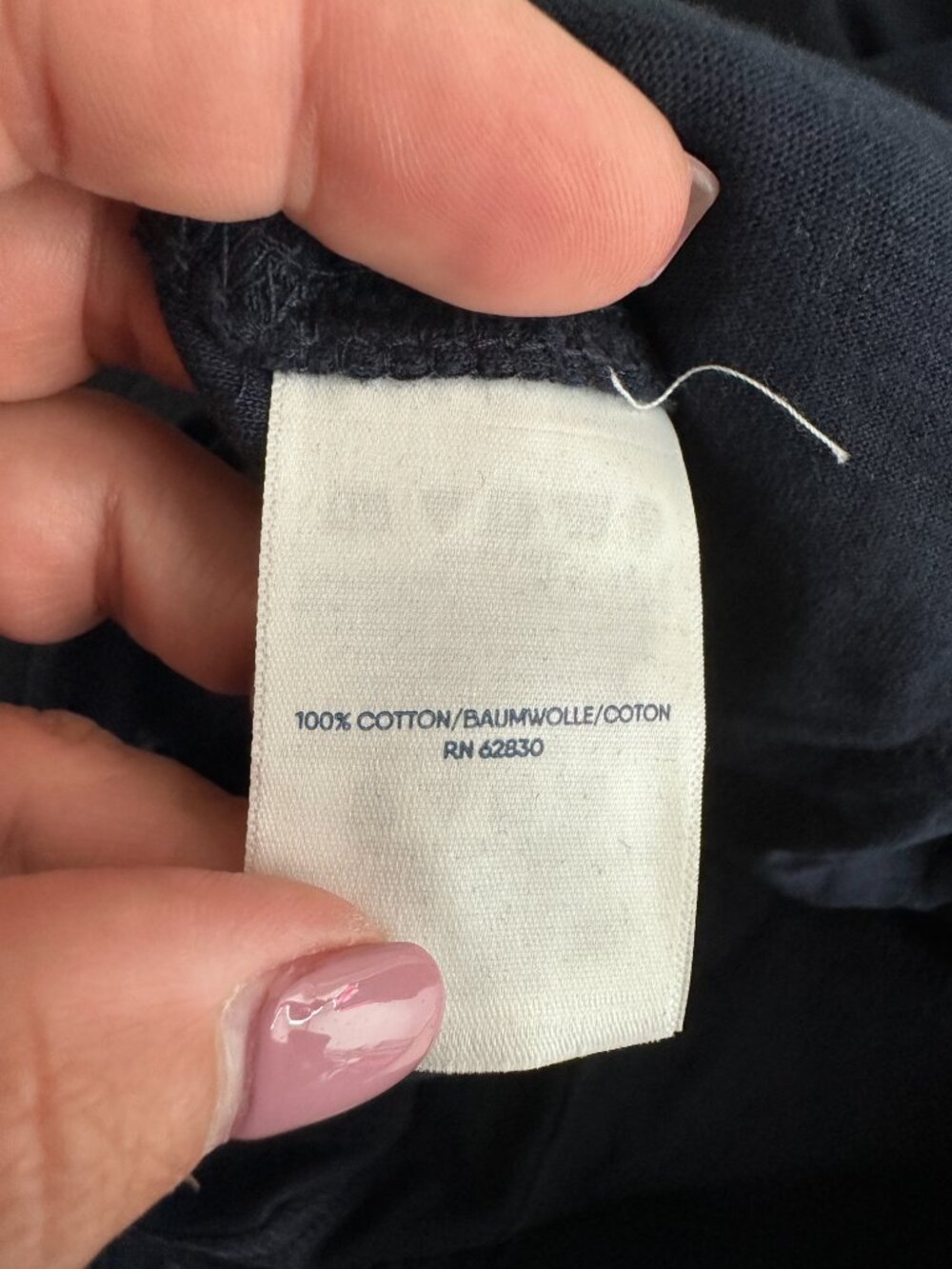 2/$30 Lands' End Sport Knit Straight Leg Pullon Cargo Pant Blue Large #A2176 - Picture 9 of 10